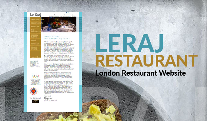 London Restaurant Website